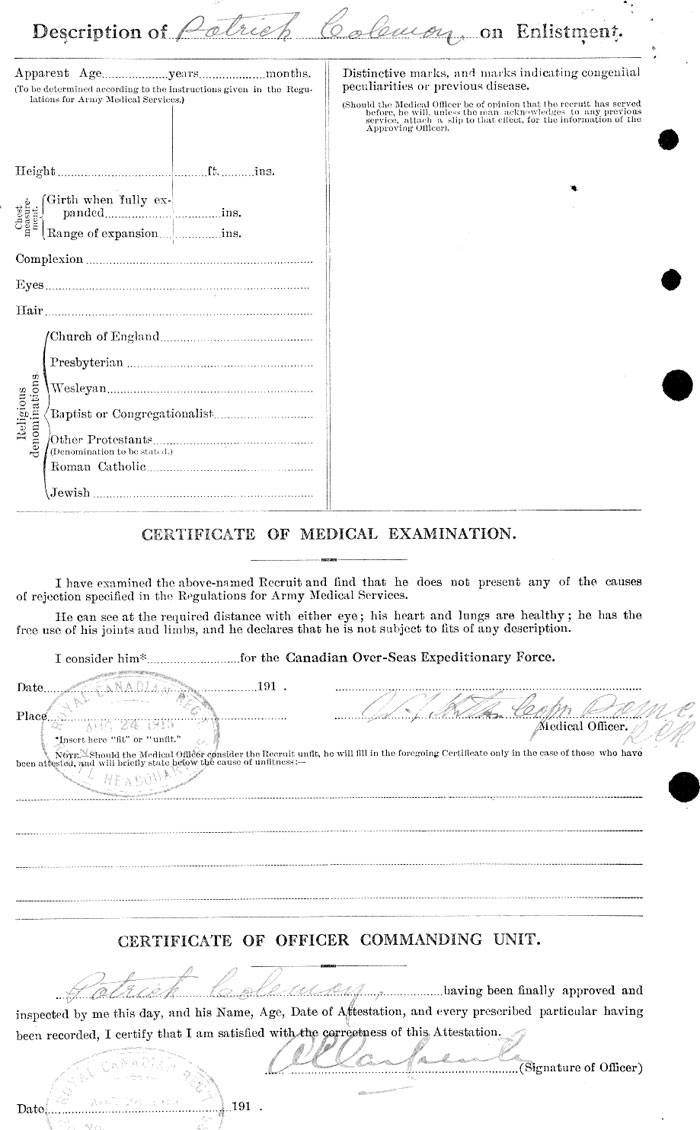 Patrick George Coleman Attestation Paper - page 2