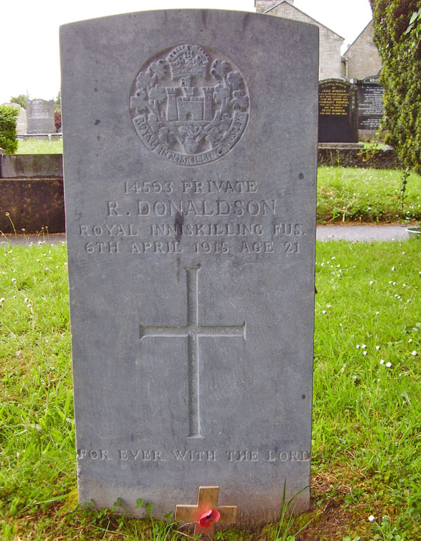 Robert Donaldson's gravestone