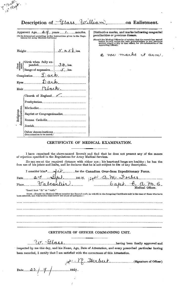 Thomas Edward Gordon  Attestation Paper - page 2