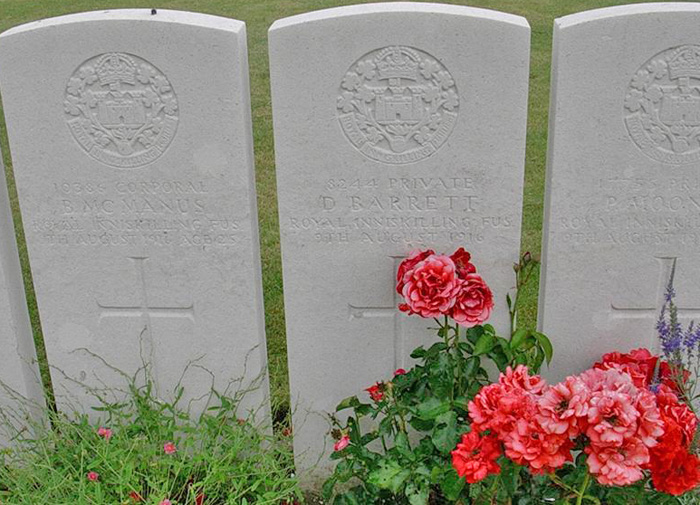 David Barrett's gravestone