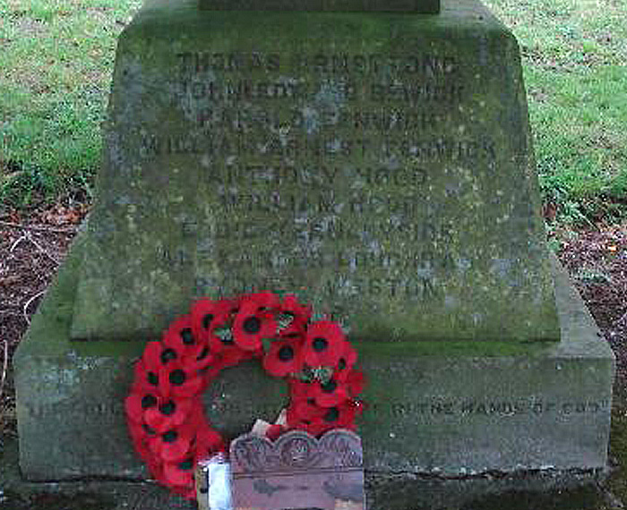 Alexander Loughran on Ebchester War Memorial