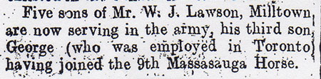 From the Tyrone Courier dated 21st October 1915