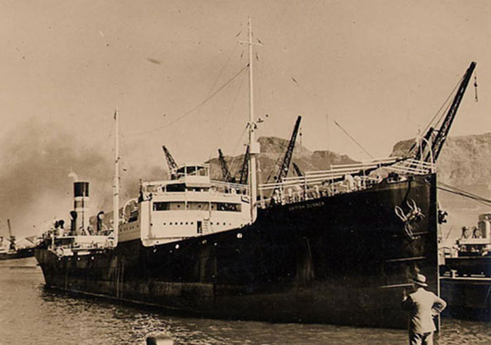 Merchant ship S.S. British Gunner.