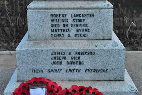 Rifleman James Bowers - Men of Cleator and Trumpet Terrace