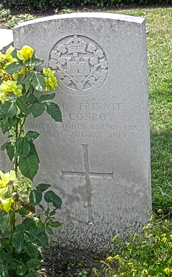 Private James Conroy's headstone